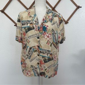 Caribbean Joe St. Barts Statement Button Down